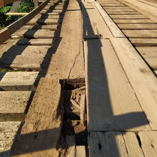 Ponte apresenta problemas uma semana após reforma