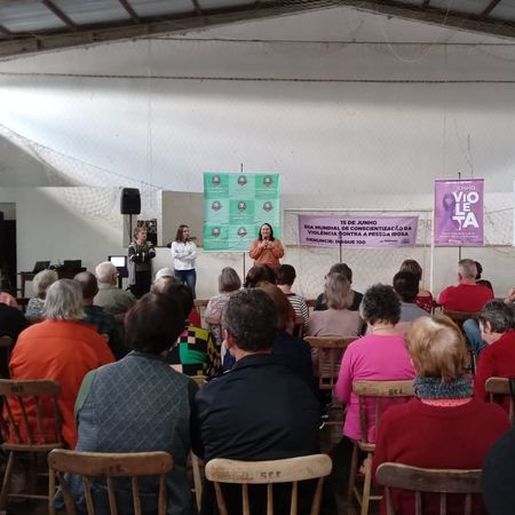 Itapiranga realiza ciclo de palestras da campanha de violência contra a pessoa idosa