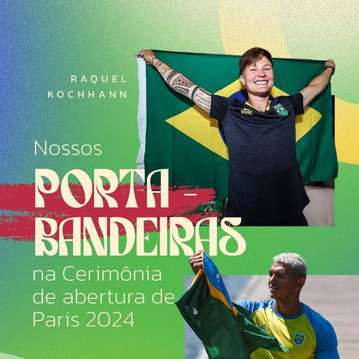 Atleta do Oeste será porta-bandeira do Brasil na abertura dos Jogos Olímpicos