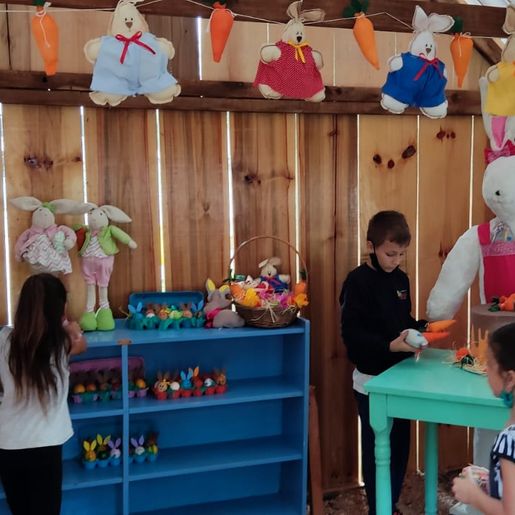 Cras e departamento de Cultura de São José do Cedro iniciam decoração de páscoa