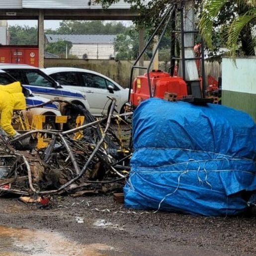 Maçarico e extintor do balão que caiu em Praia Grande passarão por análise pericial