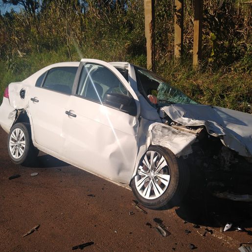 Colisão entre dois veículos na SC-157 deixa duas pessoas feridas
