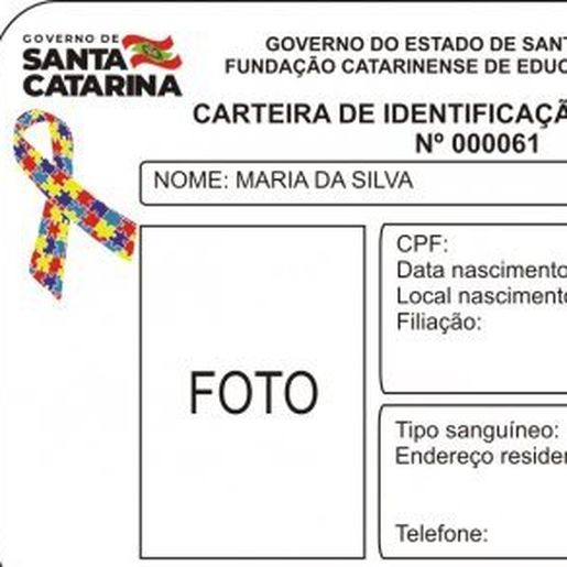 Carteira de Identificação do Autista será emitida pela Fundação Catarinense de Educação Especial
