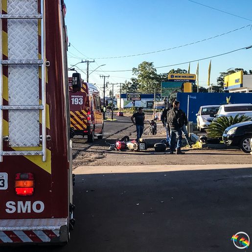 SMO: Acidente entre motos deixa homem ferido na Willy Barth