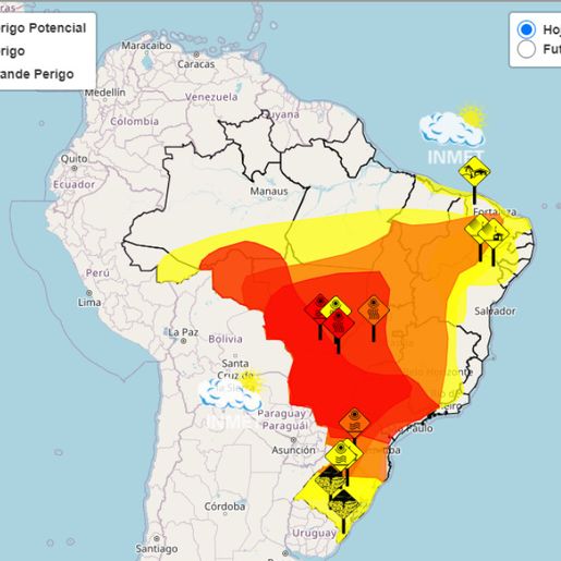 SC entra em alerta laranja para perigo de calor, aponta Inmet