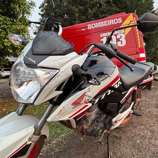 Colisão entre moto e cachorro deixa homem ferido na BR-163, em SMOeste