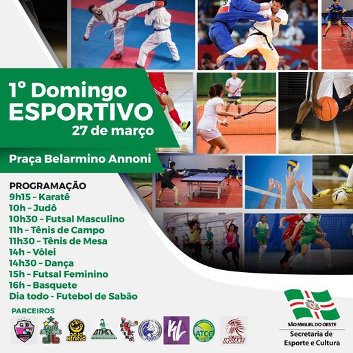 OUÇA: Secretaria de Esporte e Cultura de SMOeste promove domingo esportivo