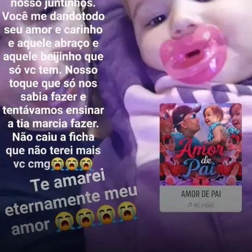 Pai de Maitê, morta pelo ex-padrasto, divulgou a última foto tirada com a filha