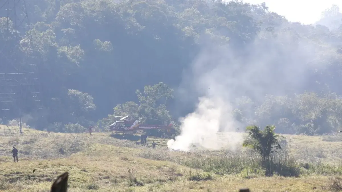 Morre piloto de helicóptero que caiu em Pomerode