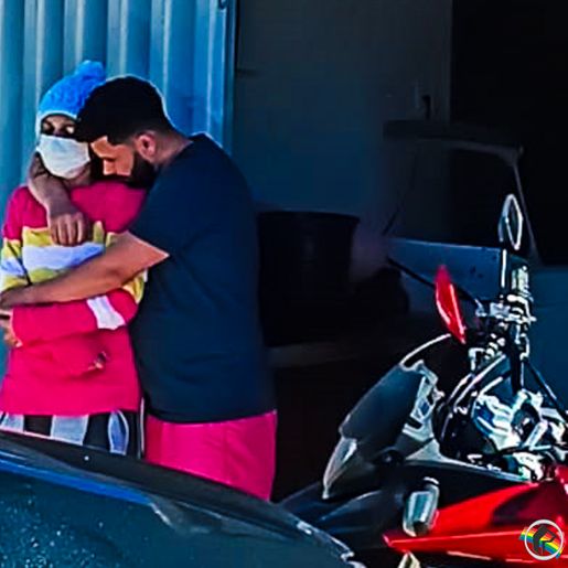 Na luta contra o câncer, mulher recebe carreata de amigos e familiares em SMO