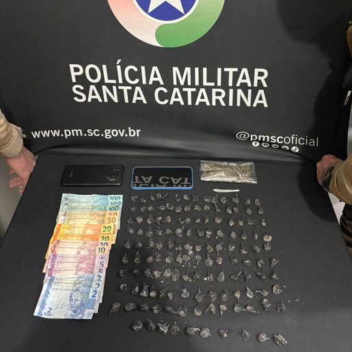Polícia Militar prende homem por tráfico de drogas em São Miguel do Oeste