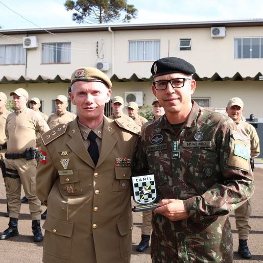 11º BPM/Fron inaugura ampliação do canil setorial em São Miguel do Oeste