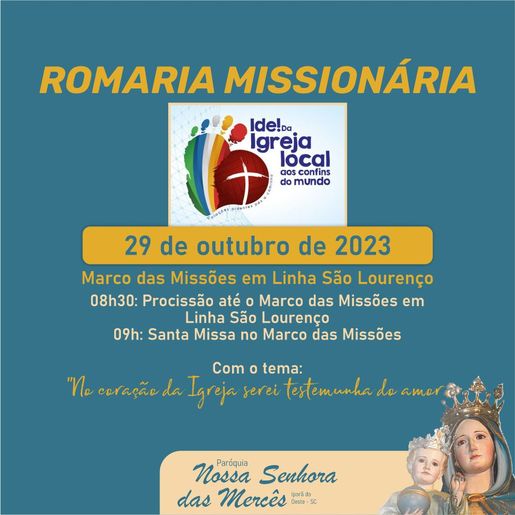 11ª Romaria Missionária será realizada domingo, no interior de Iporã do Oeste