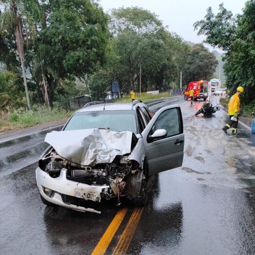 Motociclista morre em colisão frontal na SC-157, em Cordilheira Alta
