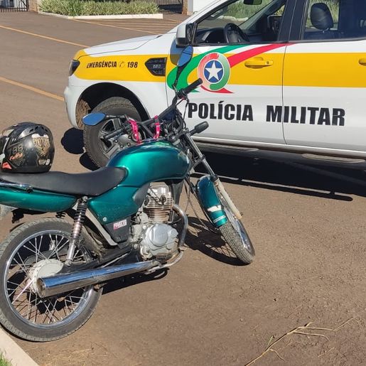 Adolescente é flagrado conduzindo motocicleta adulterada na SC-163