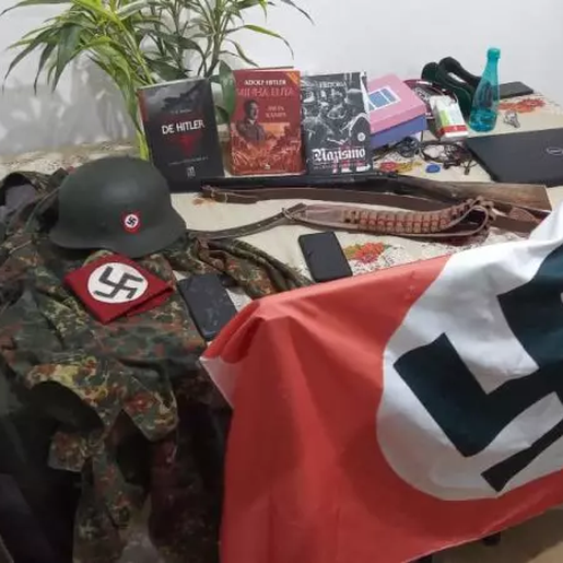 Operação contra célula neonazista de SC aplica mandado de prisão em SMO