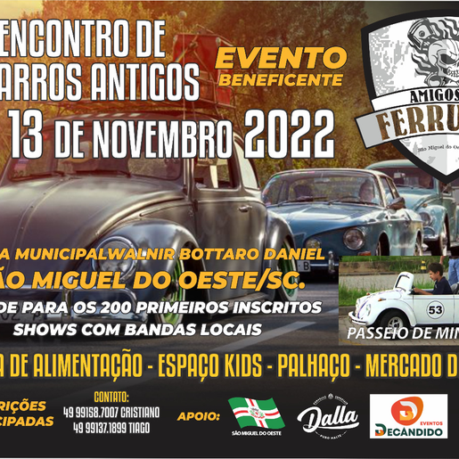 Grupo Amigos da Ferrugem organiza 2º encontro de Carros Antigos
