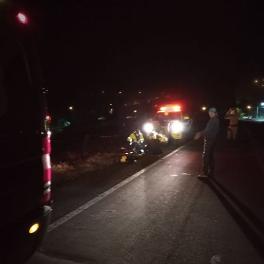 Homens ficam feridos em queda de motocicleta na SC 163, em Descanso