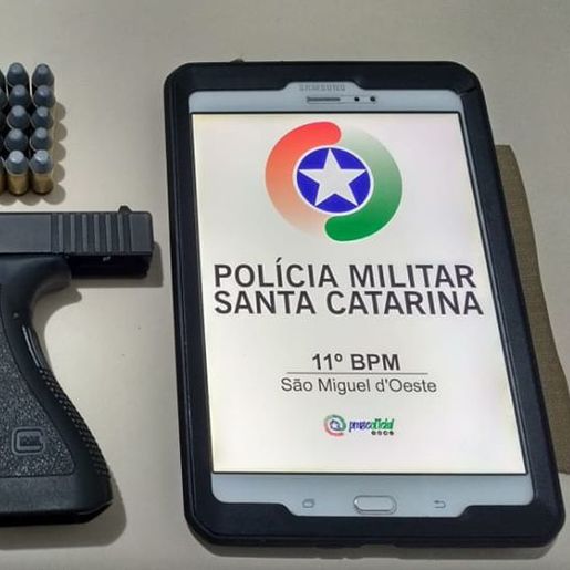 Homem é preso após efetuar disparos de arma de fogo em São Miguel do Oeste