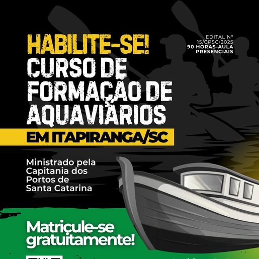 Número de inscrições confirmadas para curso da Marinha é baixo em Itapiranga