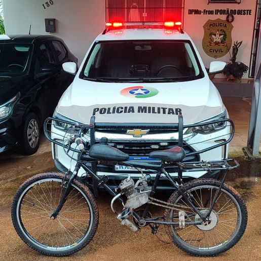 Polícia apreende adolescente por furto de bicicleta em Iporã do Oeste