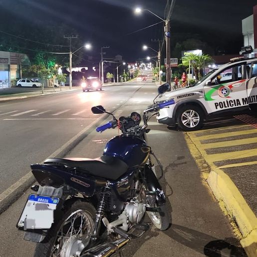 Polícia Militar recupera motocicleta furtada em São Miguel do Oeste