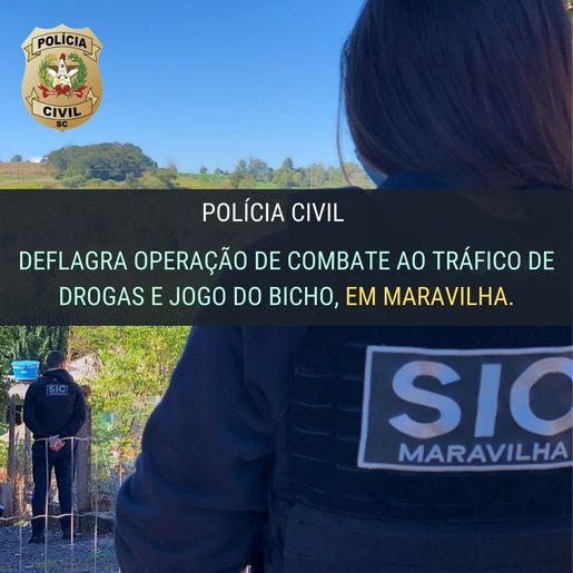Polícia Civil deflagra operação de combate ao tráfico de drogas e jogo do bicho