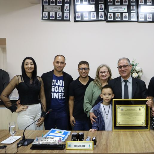 Policial é homenageado em Sessão Solene em Saltinho