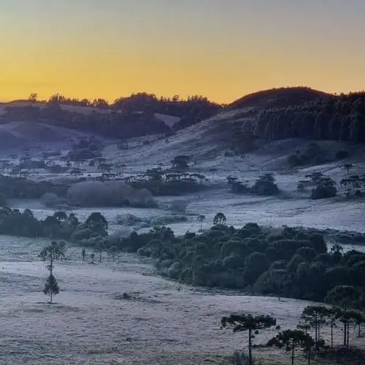Semana terá chuva, frio intenso, geada e até chance de neve em SC