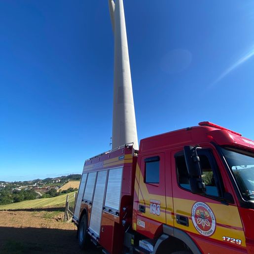 Trabalhador morre após incêndio em torre de energia eólica no SJCedro