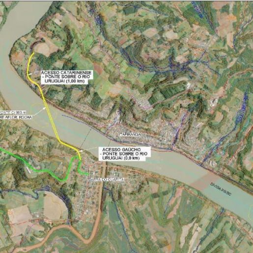 Ponte sobre Rio Uruguai pode ser incluída no orçamento da União