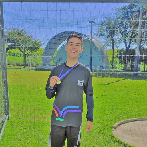 Aluno do Colégio Unoesc representará SMO na microrregional dos Jogos Escolares