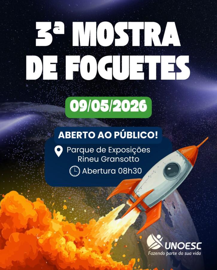 Unoesc promove competição de foguetes em SMO neste sábado