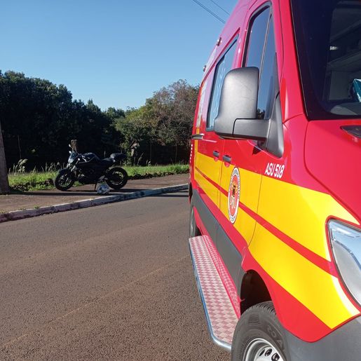 Motociclista fica ferido após perder controle em curva na BR-163, em São José do Cedro