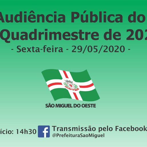 SMO: Prestação de contas do quadrimestre será transmitida pela internet