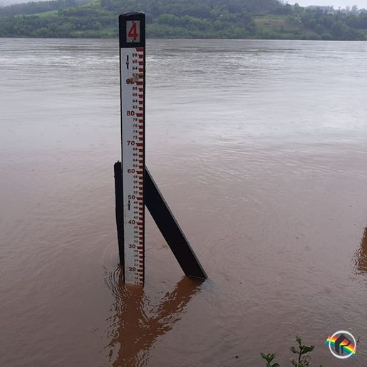 Defesa Civil de Itapiranga inicia monitoramento do nível do Rio Uruguai