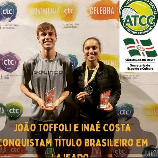 Ouça: Atletas de SMOeste conquistam título Brasileiro de tênis