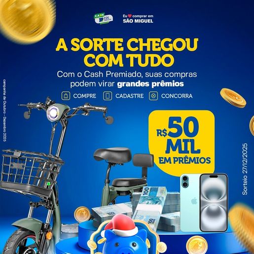 Campanha Cash Premiado não alcança metas e CDL avalia mudanças