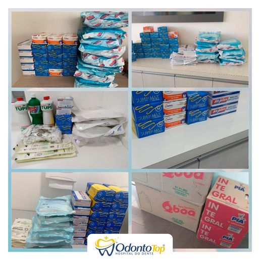 Odonto Top faz doação de materiais para profissionais da saúde