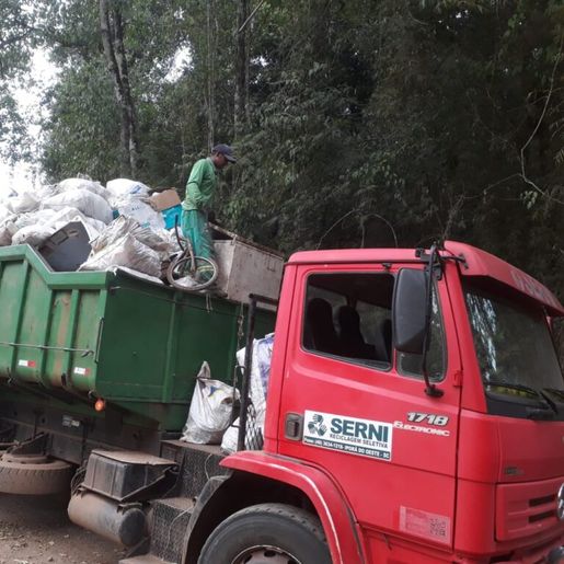 Mondaí recolhe 40 toneladas de materiais recicláveis no interior