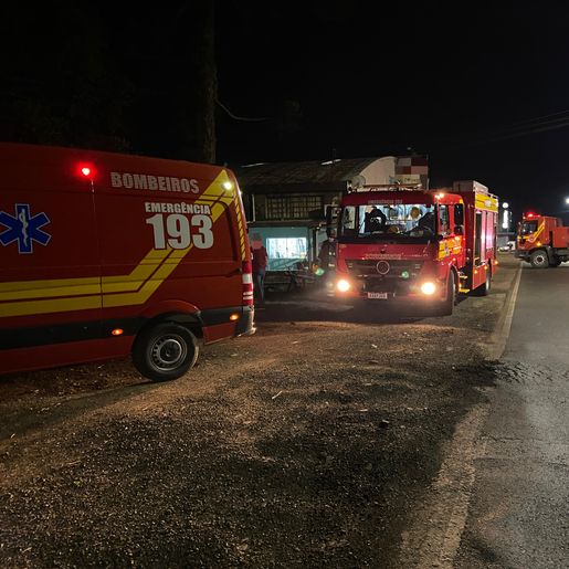 Princípio de incêndio mobiliza Bombeiros em São Miguel do Oeste