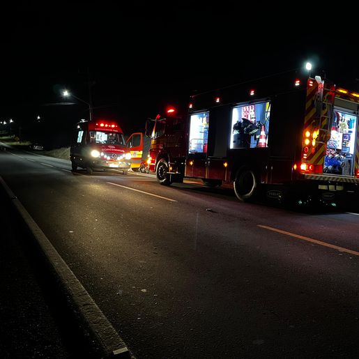 Motociclista fica ferido em queda na SC-163 em Descanso