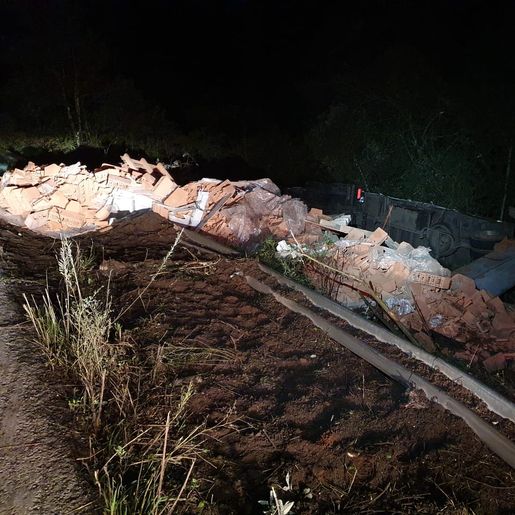 Motorista de caminhão morre em acidente na SC-155