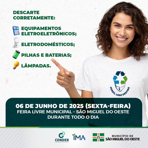 Campanha “Penso, Logo Destino” terá nova etapa em São Miguel do Oeste