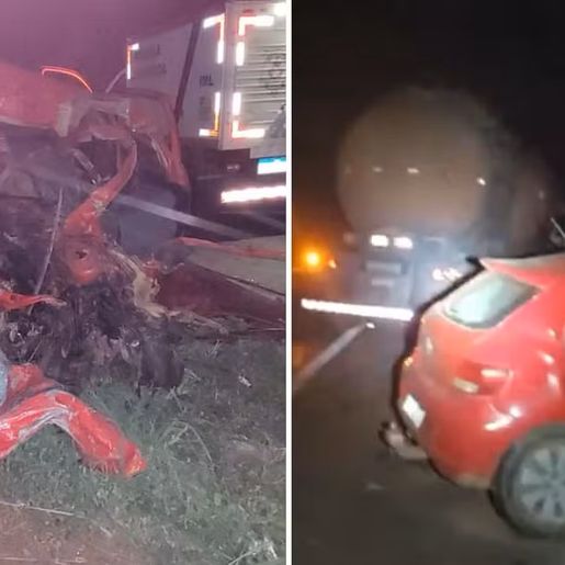 Grave acidente entre carro e carreta deixa 5 mortos em Goiás