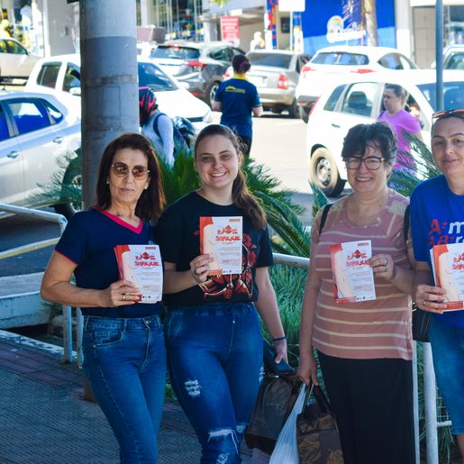 Entidades realizam ação em SMO para incentivar Doação de Sangue