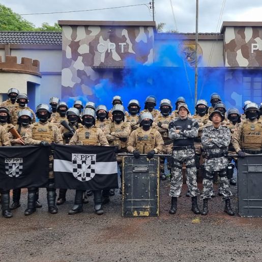 Choque: polícias militares participam de Curso de Treinamento Tático