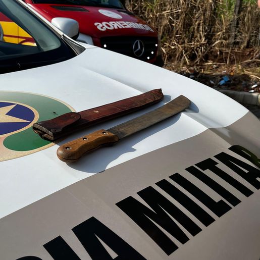 Briga termina com homem ferido com golpe de facão em SMO