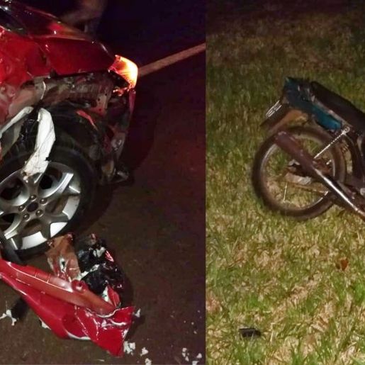 Colisão envolvendo carro de SMOeste deixa uma pessoa morta na BR-163