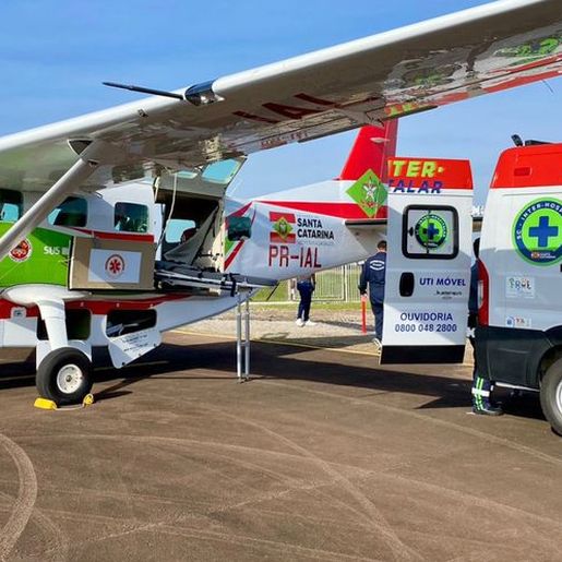 Novo avião do Governo do Estado realiza 44 atendimentos em dois meses